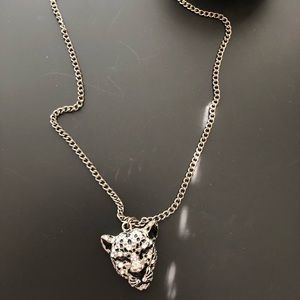 Jeweled panther necklace